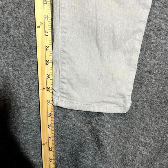 NYDJ Alina Convertible Ankle Jeans Gray Lift Tuck Size 12 Womens Mom Preppy - Picture 6 of 10